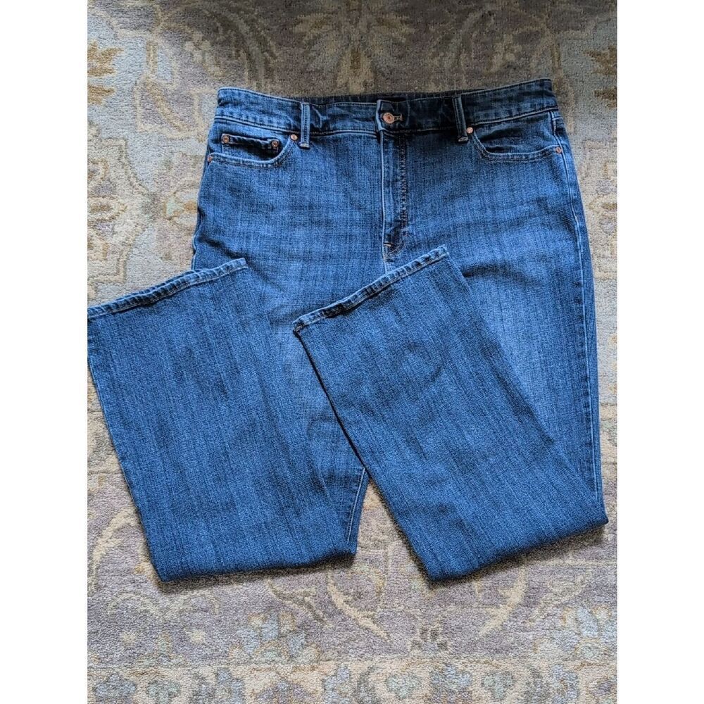 Talbot's Barely Boot Denim Jean Emma Wash Size 14 Pants